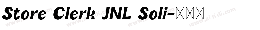 Store Clerk JNL Soli字体转换